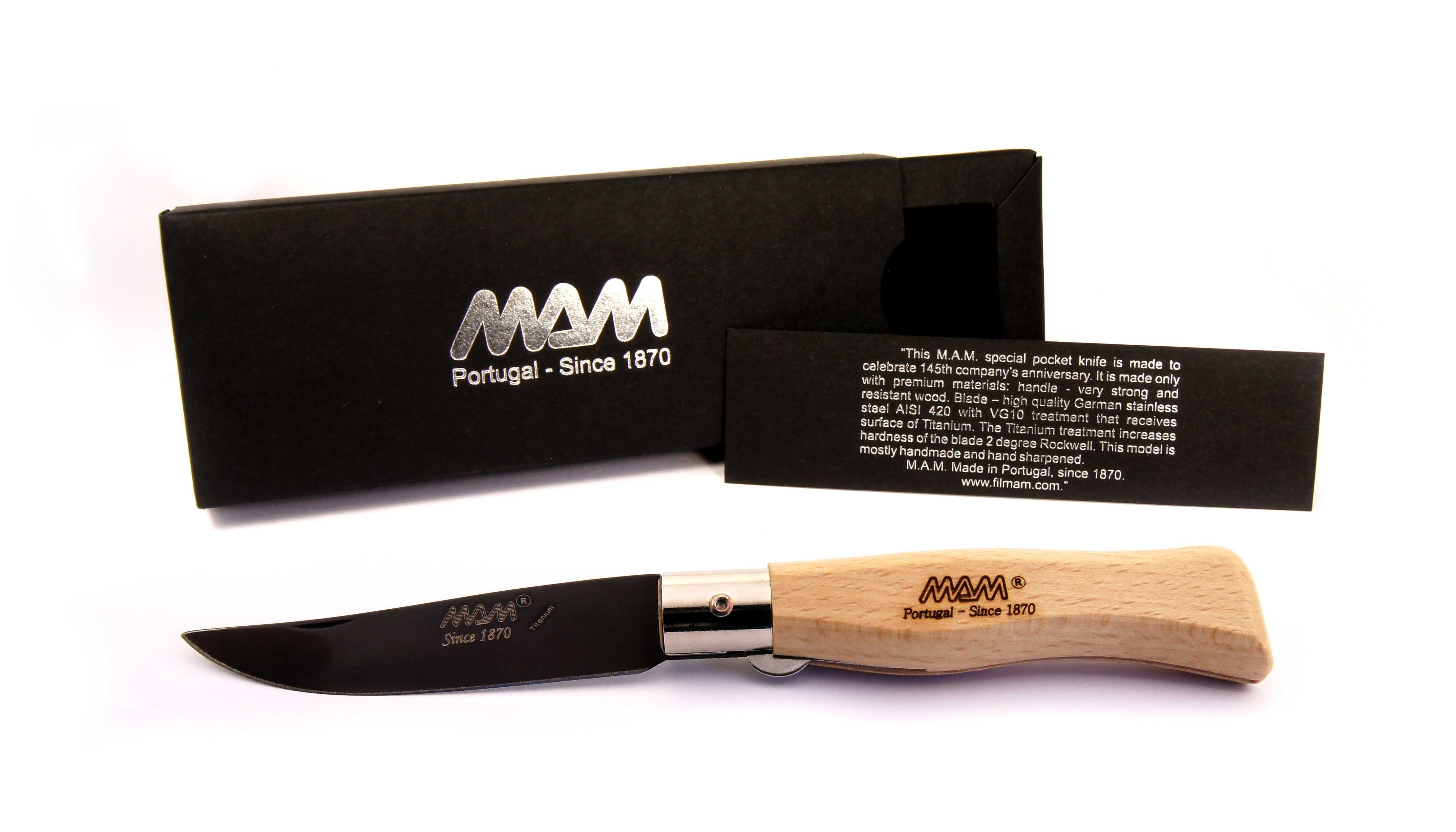 MAM σουγιάς Douro Premium με τιτάνιο και ξύλο Οξιάς 90mm